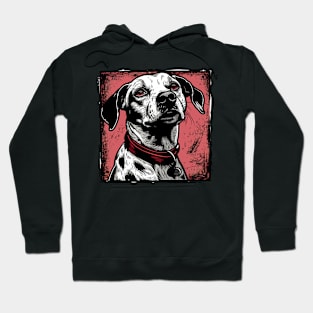 Retro Art Dalmatian dog Dog Lover Hoodie